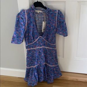 LoveShackFancy alto cotton printed dress size 0